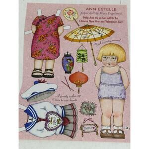 Mary Engelbreit Ann Estelle Paper Doll Chinese New Year 8x11" ~ 260401-WH 1059